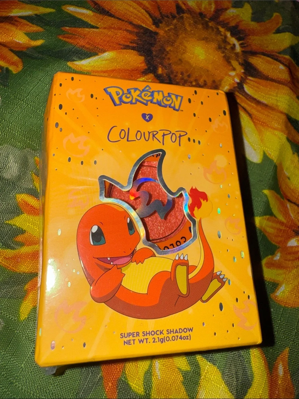 NWTColourPop Pokémon Charmander Super Shock Shadow Flame Thrower Crème to POWder